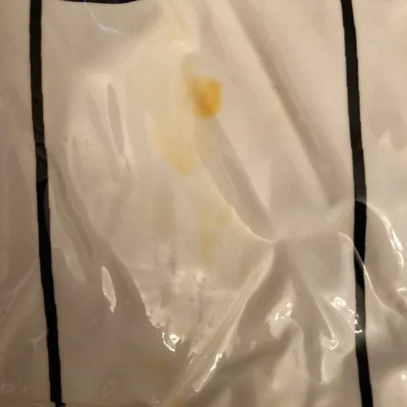 Shower Curtain Music Notes Piano Keys Roses Plastic with Set of White Hooks VGUC - Picture 7 of 8